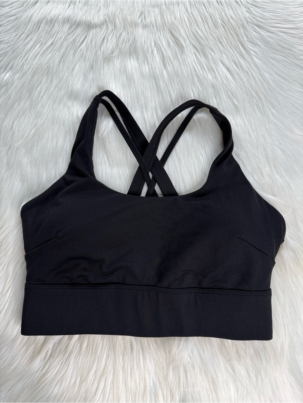 Halara Black Strappy High Impact Sports Bra